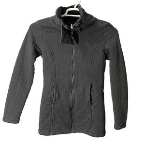 The North Face Full Zip Black Quilted Jacket Collared Women’s Jacket Size S